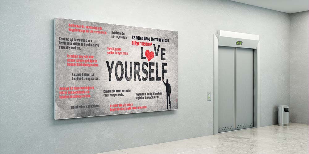 Kendine Güven ve Öz Sevgi Motivasyon Posteri  3048