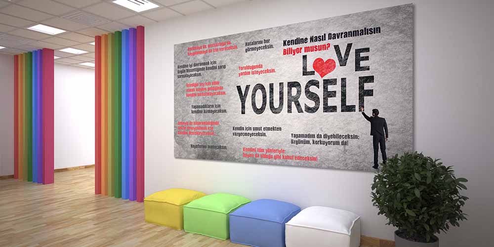 Kendine Güven ve Öz Sevgi Motivasyon Posteri  3048