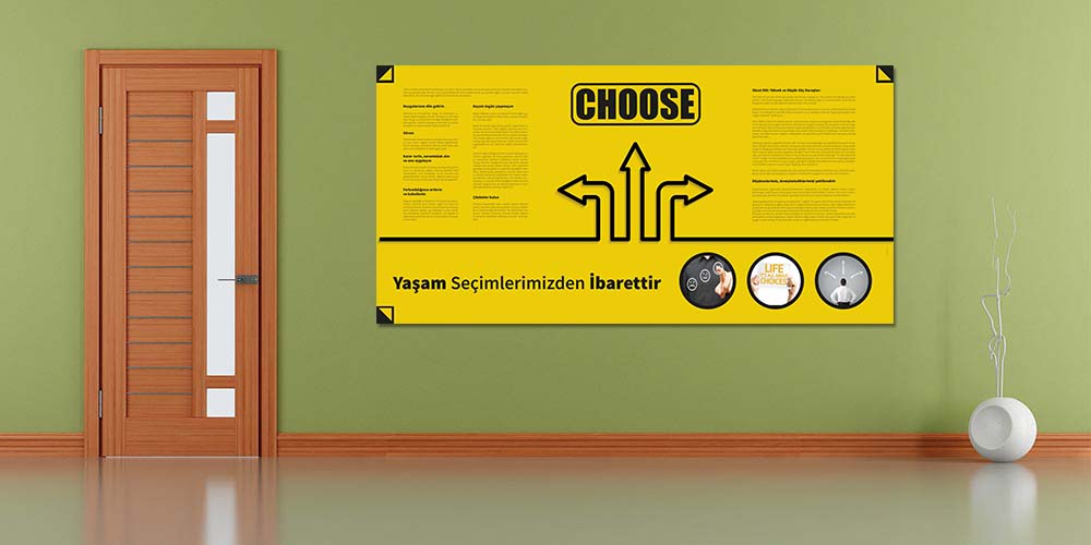 Yaşam Seçimlerimizden İbarettir Duvar Dekoru 3087