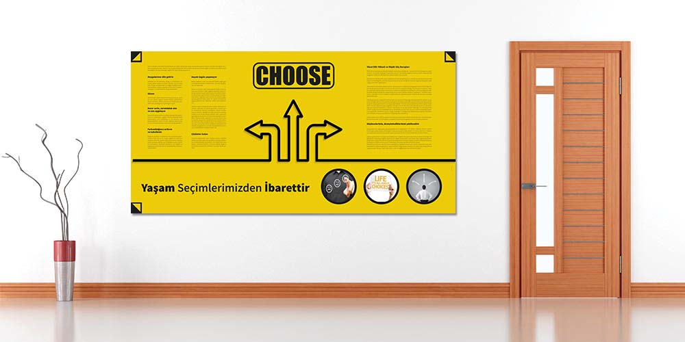 Yaşam Seçimlerimizden İbarettir Duvar Dekoru 3087