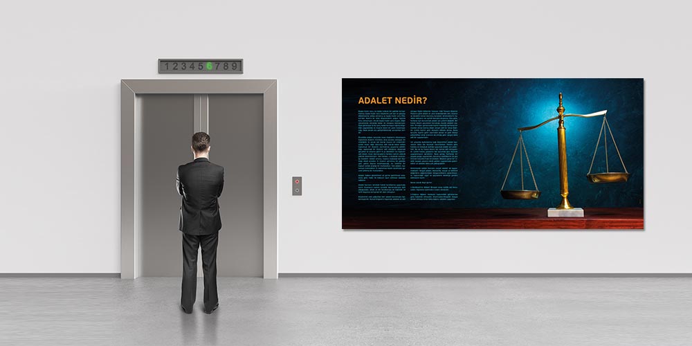 Adalet Temalı Fakülte Duvar Dekoru Poster 3139