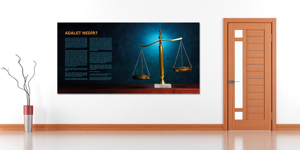 Adalet Temalı Fakülte Duvar Dekoru Poster 3139