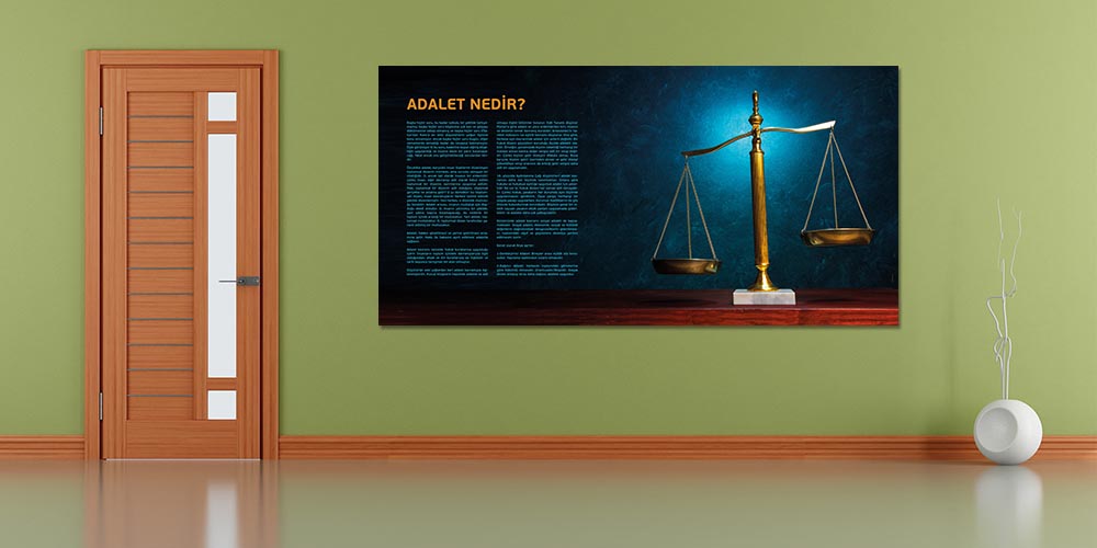 Adalet Temalı Fakülte Duvar Dekoru Poster 3139