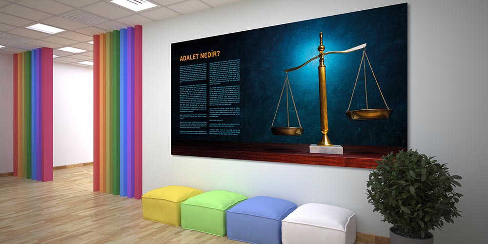 Adalet Temalı Fakülte Duvar Dekoru Poster 3139