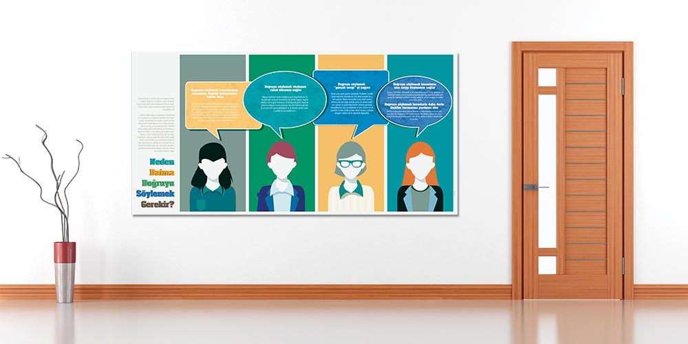 Dürüstlük ve Doğruyu Söylemek Motivasyon Posteri  3049