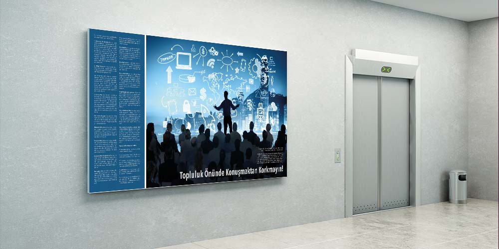 Topluluk Önünde Konuşmaktan Korkmayın Duvar Dekoru 3086