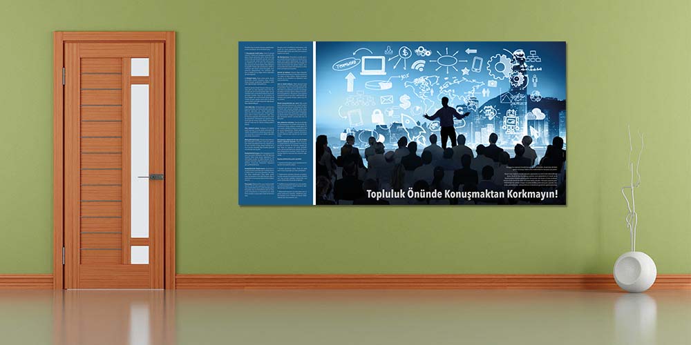Topluluk Önünde Konuşmaktan Korkmayın Duvar Dekoru 3086