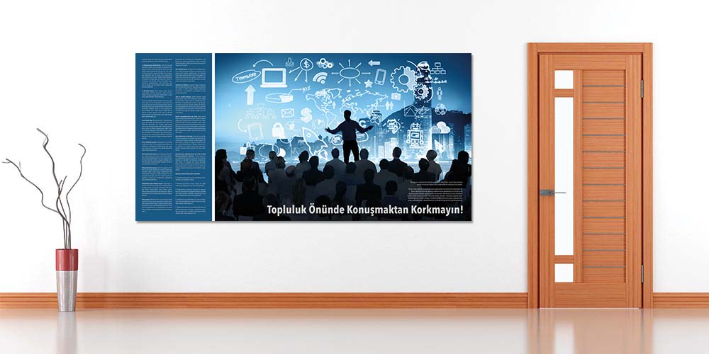 Topluluk Önünde Konuşmaktan Korkmayın Duvar Dekoru 3086