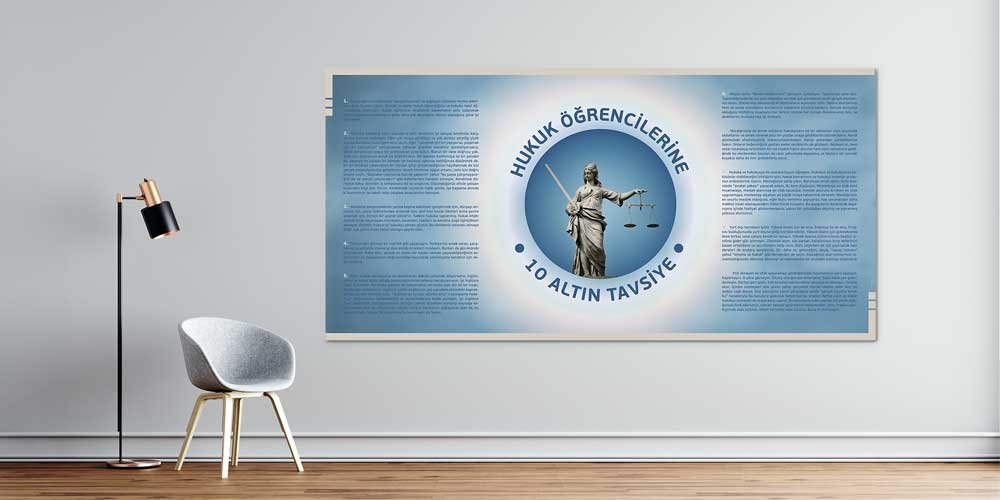 fakulte-duvar-posterleri-3140-00 Hukuk Öğrencilerine 10 Altın Tavsiye Duvar Posteri 3140