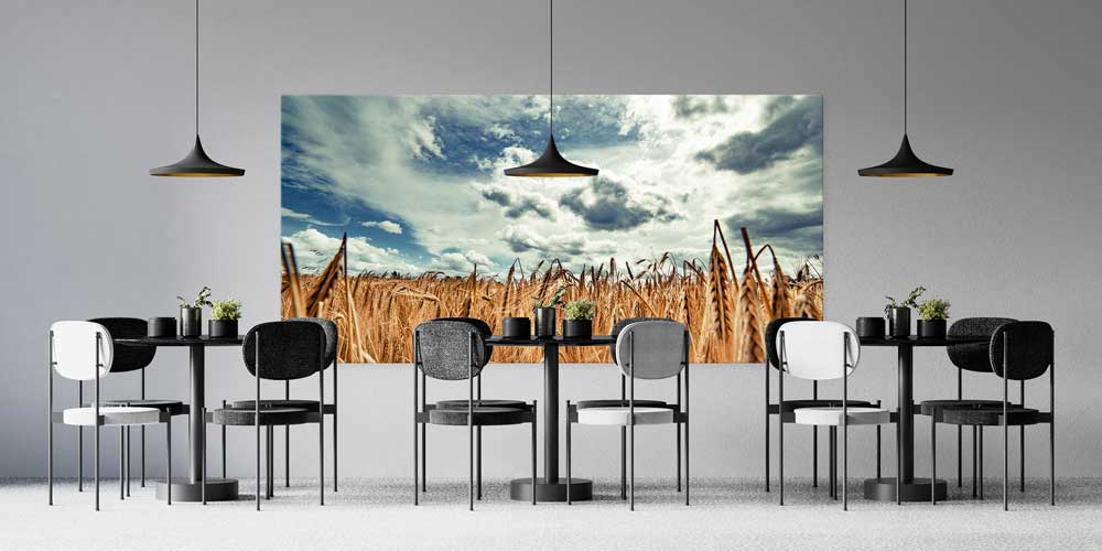 Buğday Tarlası Manzarası Büyük Ebat Duvar Dekor Ürünü 12482
