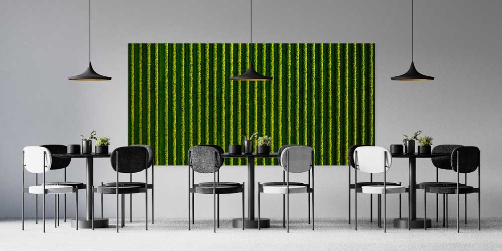 Yeşil Tarla Sıraları Manzarası Büyük Ebat Duvar Dekor Ürünü 12484