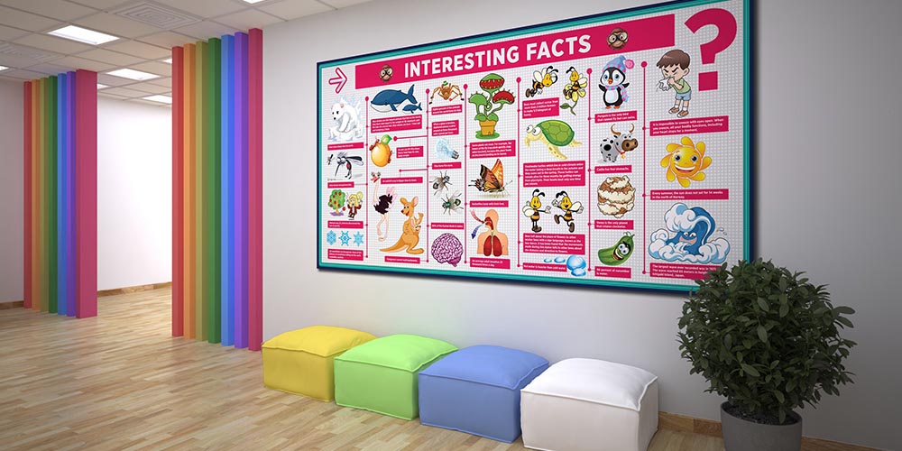 İlginç Gerçekler Bilim Posteri - Okul ve Sınıf Duvar Dekoru 4030