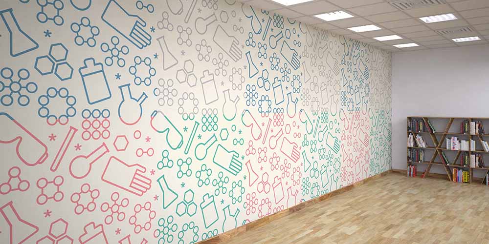 Güneş Sistemi Gezegenleri ve Uzay Tasarımı Duvar Kağıdı - Fen Sınıfı Dekorasyonu 1119