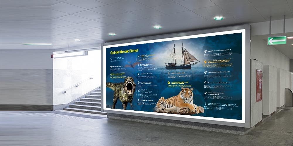 Büyük Boyut Fen Bilimleri ve Teknoloji Duvar Posteri - Eğitici Okul Dekorasyonu F-408