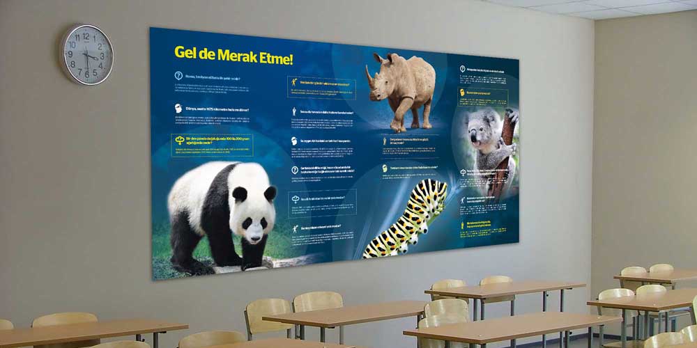 Büyük Boyut Fen Bilimleri ve Teknoloji Duvar Posteri - Eğitici Okul Dekorasyonu F-408