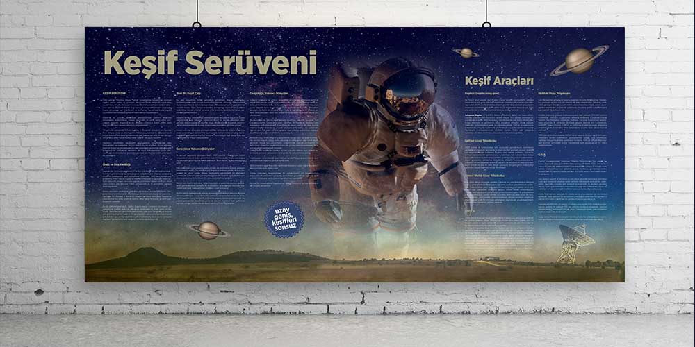 Keşif Serüveni Posterleri - Keşif Araçları Eğitici Duvar Dekoru F-422