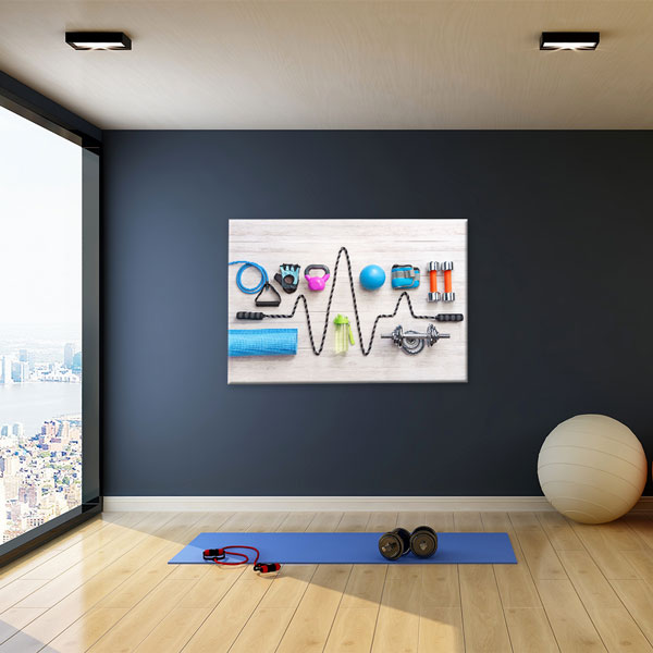 Fitness EKG Kanvas Tablo – 5786