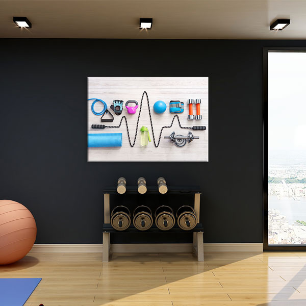 Fitness EKG Kanvas Tablo – 5786