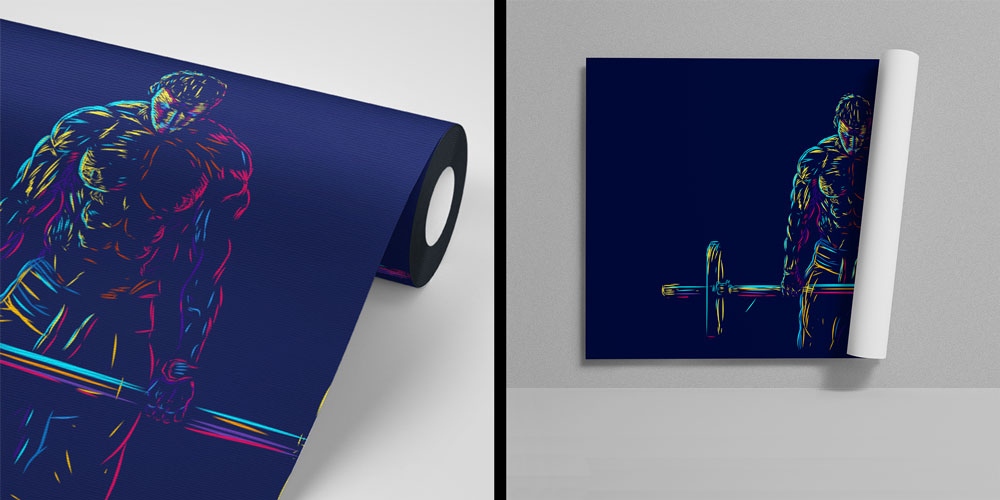 Neon Fitness Vücut Geliştirme Duvar Kağıdı 5842