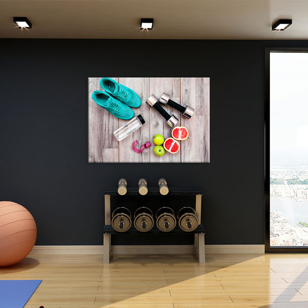 Sağlıklı Yaşam Fitness Kanvas Tablo – 5785