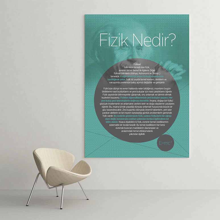 "Fizik Nedir?" Bilimsel Tanım Posteri - Okul ve Eğitim Kurumları İçin G-401