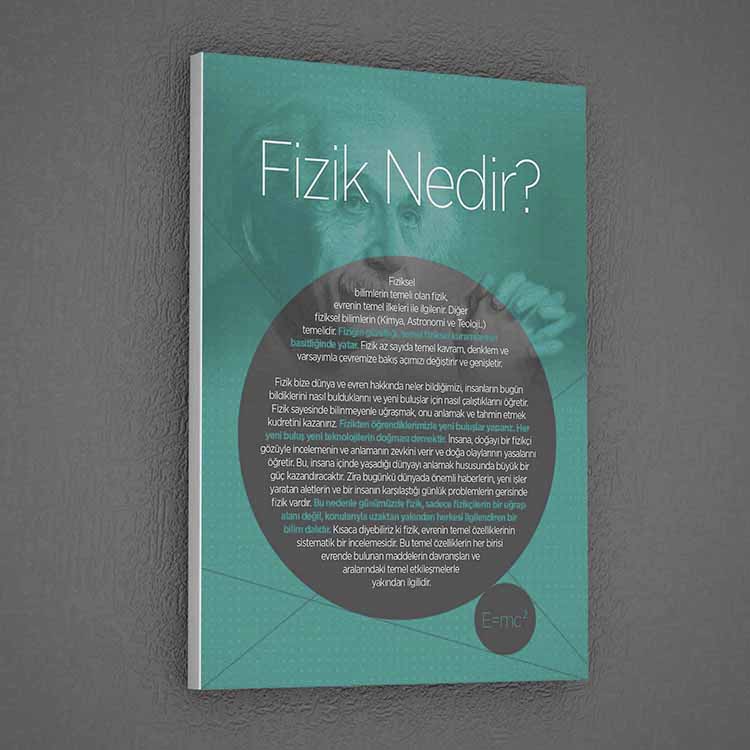 "Fizik Nedir?" Bilimsel Tanım Posteri - Okul ve Eğitim Kurumları İçin G-401