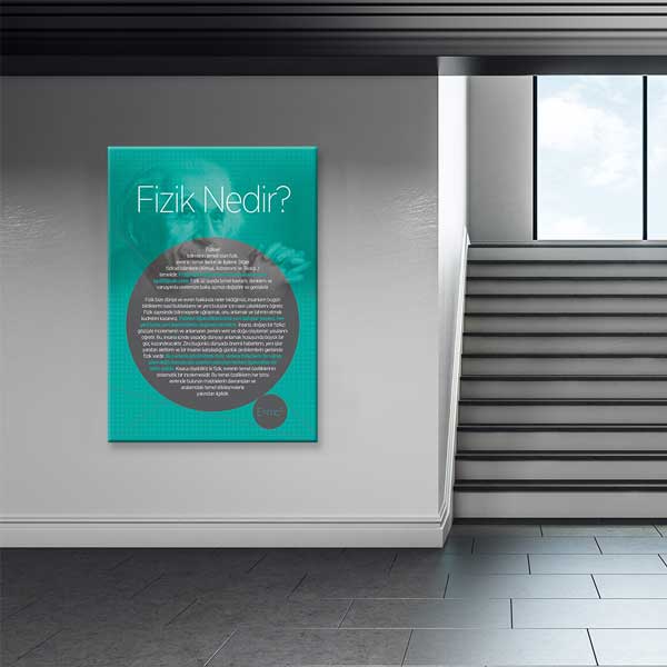 "Fizik Nedir?" Bilimsel Tanım Posteri - Okul ve Eğitim Kurumları İçin G-401