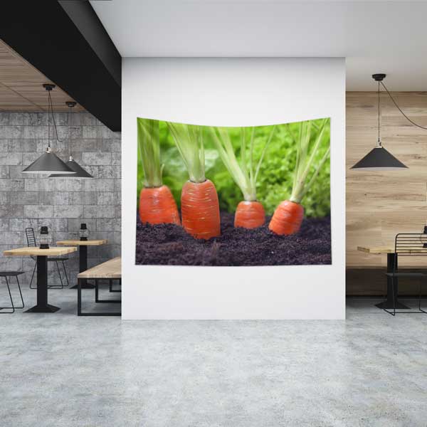 Toprakta Yetişen Havuçlar Duvar Örtüsü 12520