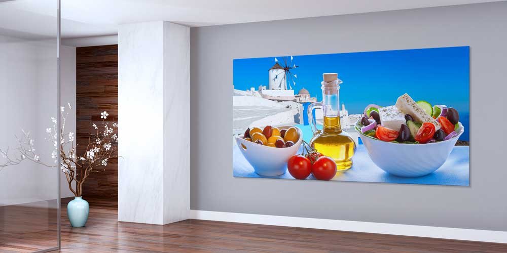 Ege ve Akdeniz Mutfağı Temalı Büyük Ebat Duvar Dekoru – 12418