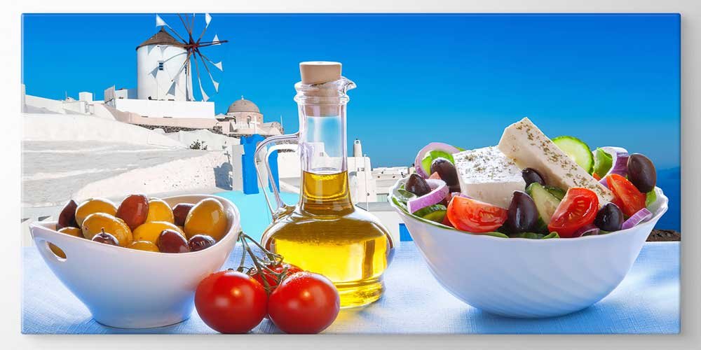 Ege ve Akdeniz Mutfağı Temalı Büyük Ebat Duvar Dekoru – 12418