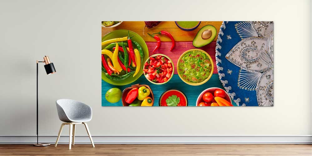food-big-size-decor-12415-00 Meksika Mutfağı ve Renkli Lezzetler Temalı Büyük Ebat Duvar Dekoru – 12415