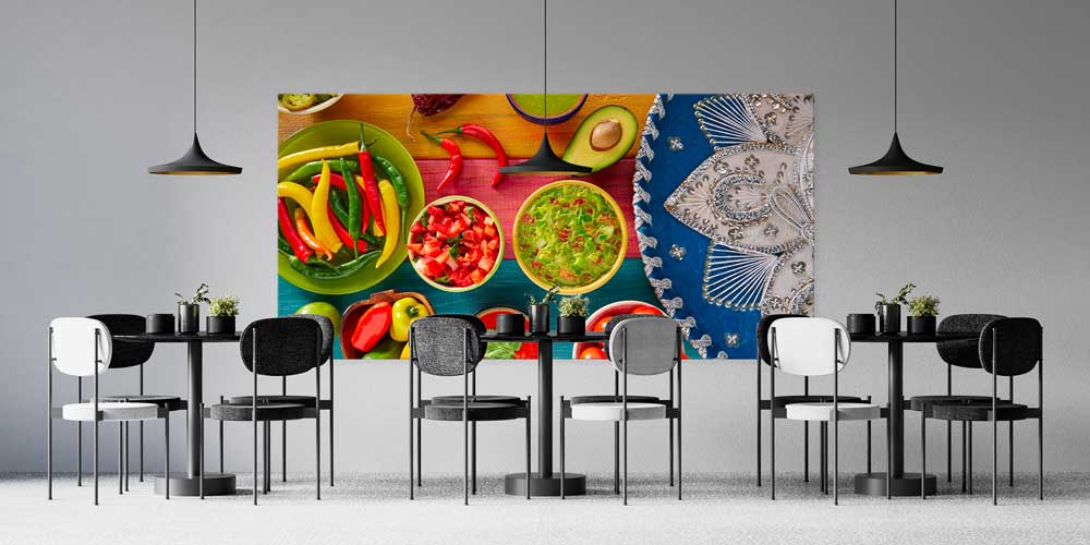 food-big-size-decor-12415-02 Meksika Mutfağı ve Renkli Lezzetler Temalı Büyük Ebat Duvar Dekoru – 12415