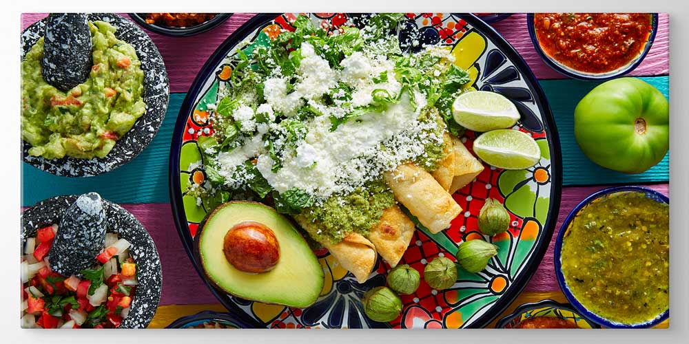 food-big-size-wall-art-12416-03 Meksika Lezzetleri ve Guacamole Temalı Büyük Ebat Duvar Dekoru – 12416
