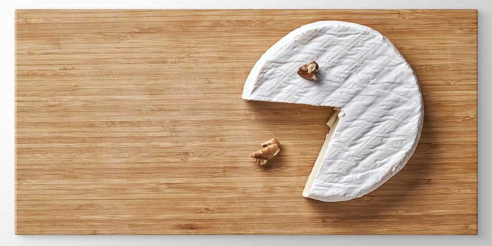 Peynir ve Ceviz Temalı Minimalist Büyük Ebat Duvar Dekoru – 12404