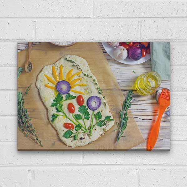 Sebzeli Sanat Ekmek Görselli Mutfak Duvar Tablosu – 12240