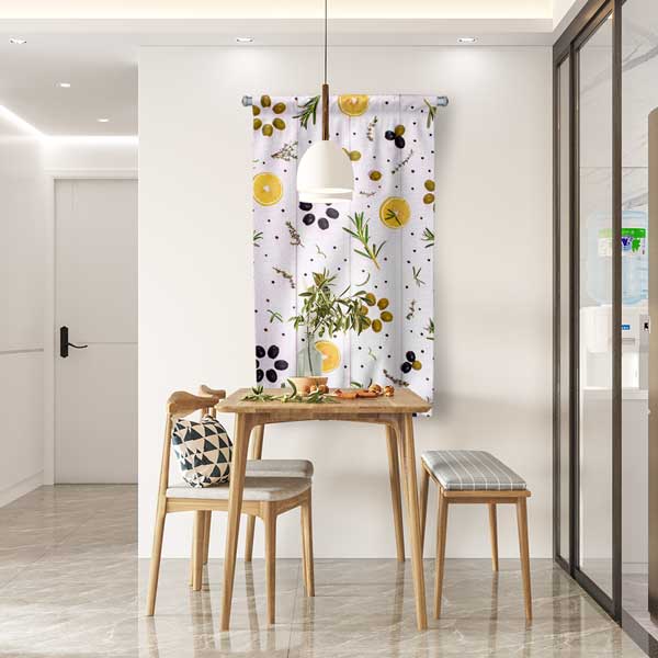 Zeytin ve Baharat Desenli Duvar Flaması Kumaş Baskı 12609