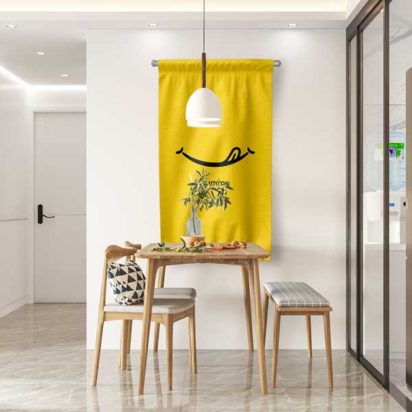 Yummy Yazılı Minimal Duvar Flaması Kumaş Baskı 12612