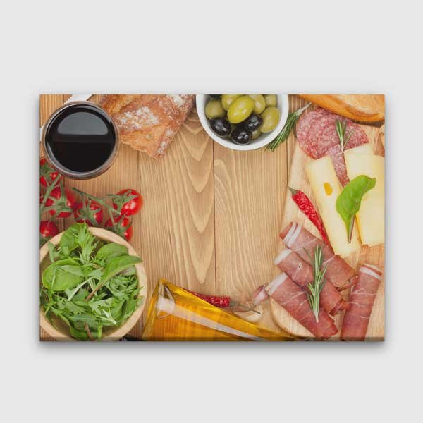 Şarküteri Sofrası Temalı Mutfak Sanatı Kanvas Tablo – 12249