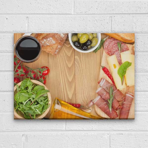 Şarküteri Sofrası Temalı Mutfak Sanatı Kanvas Tablo – 12249