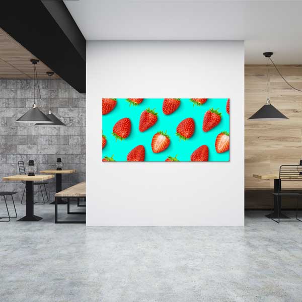 food-wall-art-canvas-12261-03 Çilek Desenli Modern Duvar Tablosu – 12261