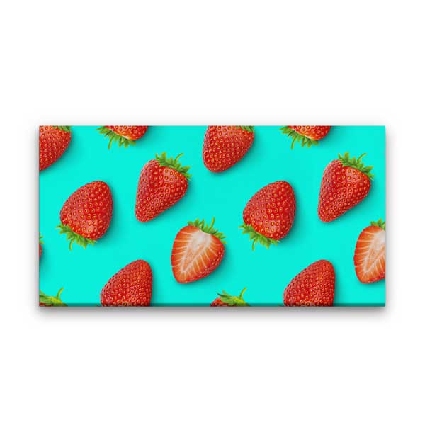 food-wall-art-canvas-12261-06 Çilek Desenli Modern Duvar Tablosu – 12261