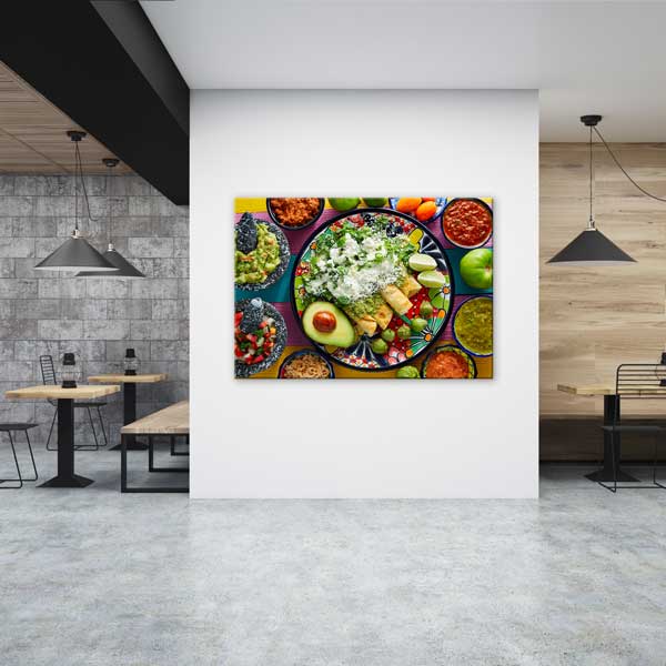 Meksika Sofrası Temalı Canlı Renkli Kanvas Duvar Tablosu – 12227