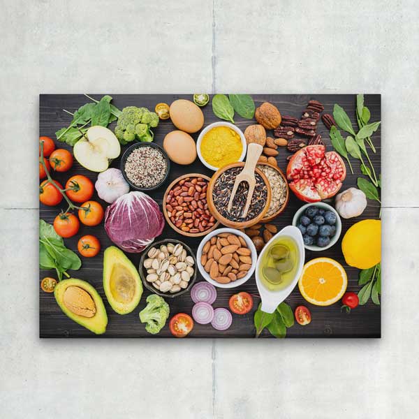 food-wall-art-decor-12230-05 Sağlıklı Besinler ve Doğal Gıdalar Temalı Kanvas Duvar Tablosu – 12230