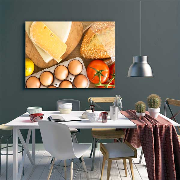 Kahvaltı Sofrası Temalı Mutfak Sanatı Kanvas Tablo – 12248