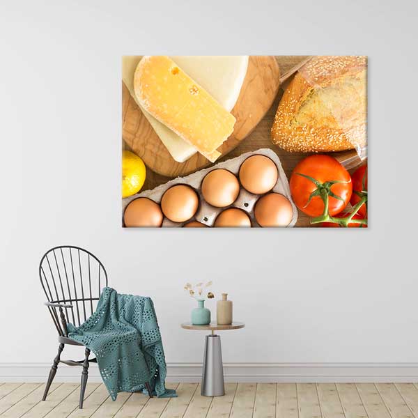 Kahvaltı Sofrası Temalı Mutfak Sanatı Kanvas Tablo – 12248