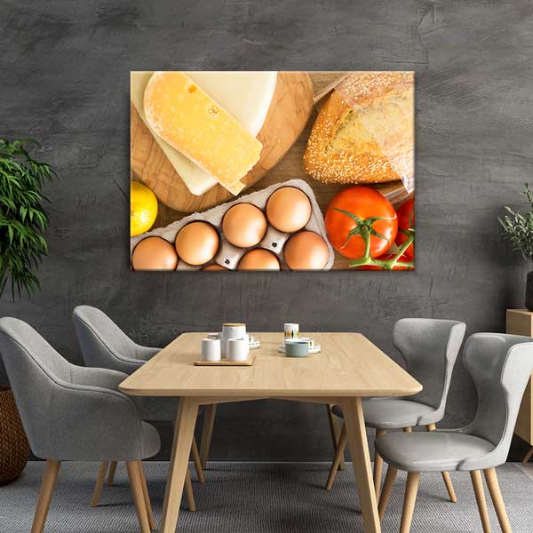 Kahvaltı Sofrası Temalı Mutfak Sanatı Kanvas Tablo – 12248