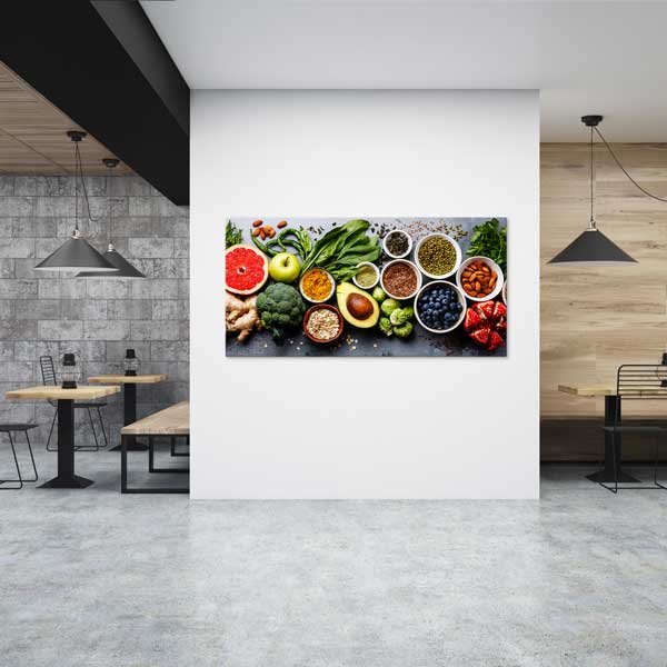 Doğal ve Sağlıklı Gıdalar Temalı Mutfak Sanatı Kanvas Tablo – 12258