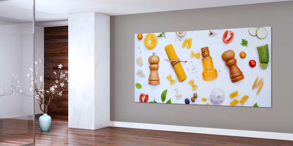 Makarna, Zeytinyağı ve Baharat Temalı Büyük Ebat Duvar Dekoru – 12420