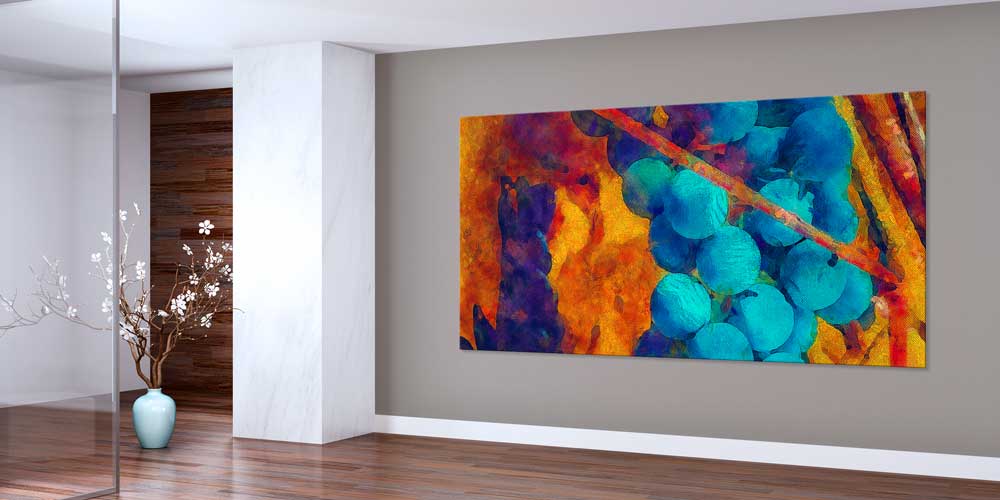 Soyut Üzüm Salkımı Temalı Büyük Ebat Duvar Dekoru – 12425