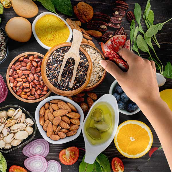 Sağlıklı Gıdalar ve Renkli Besinler Duvar Örtüsü 12505